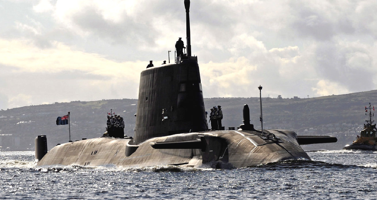 HMS Ambush, Astute class hunter killer nuclear powered submarine.